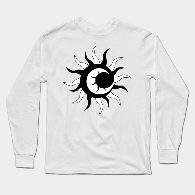 Sun and Moon Inception Long Sleeve T-Shirt by Kirion